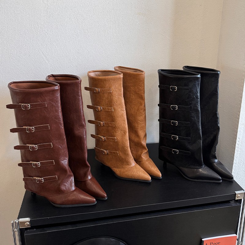Leather Classic Strap - Nuevas botas de otoño e invierno