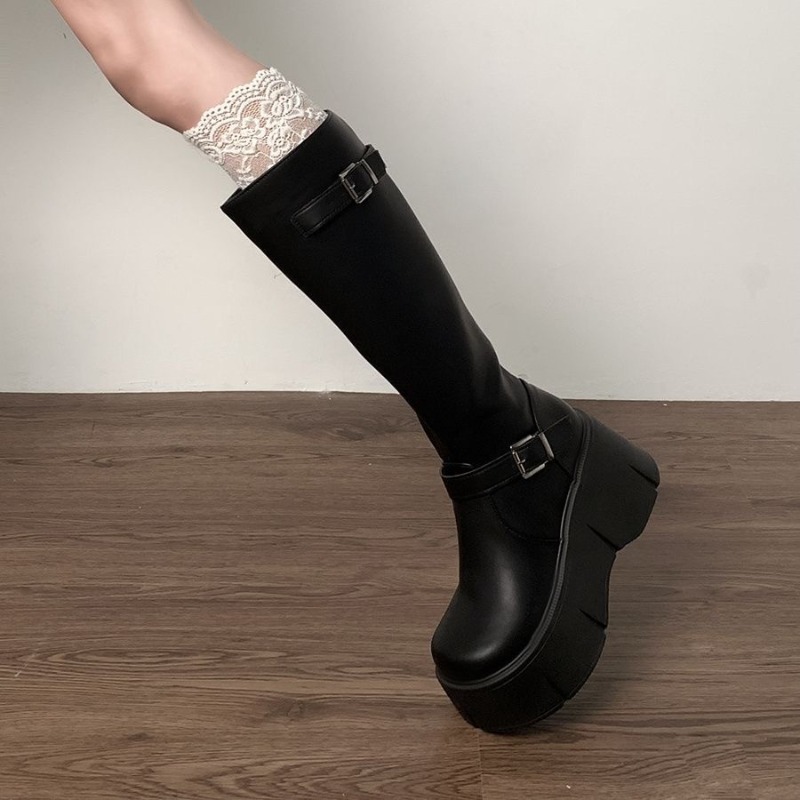 Botas clásicas negras para muj - Leather Classic Strap reseña y precio